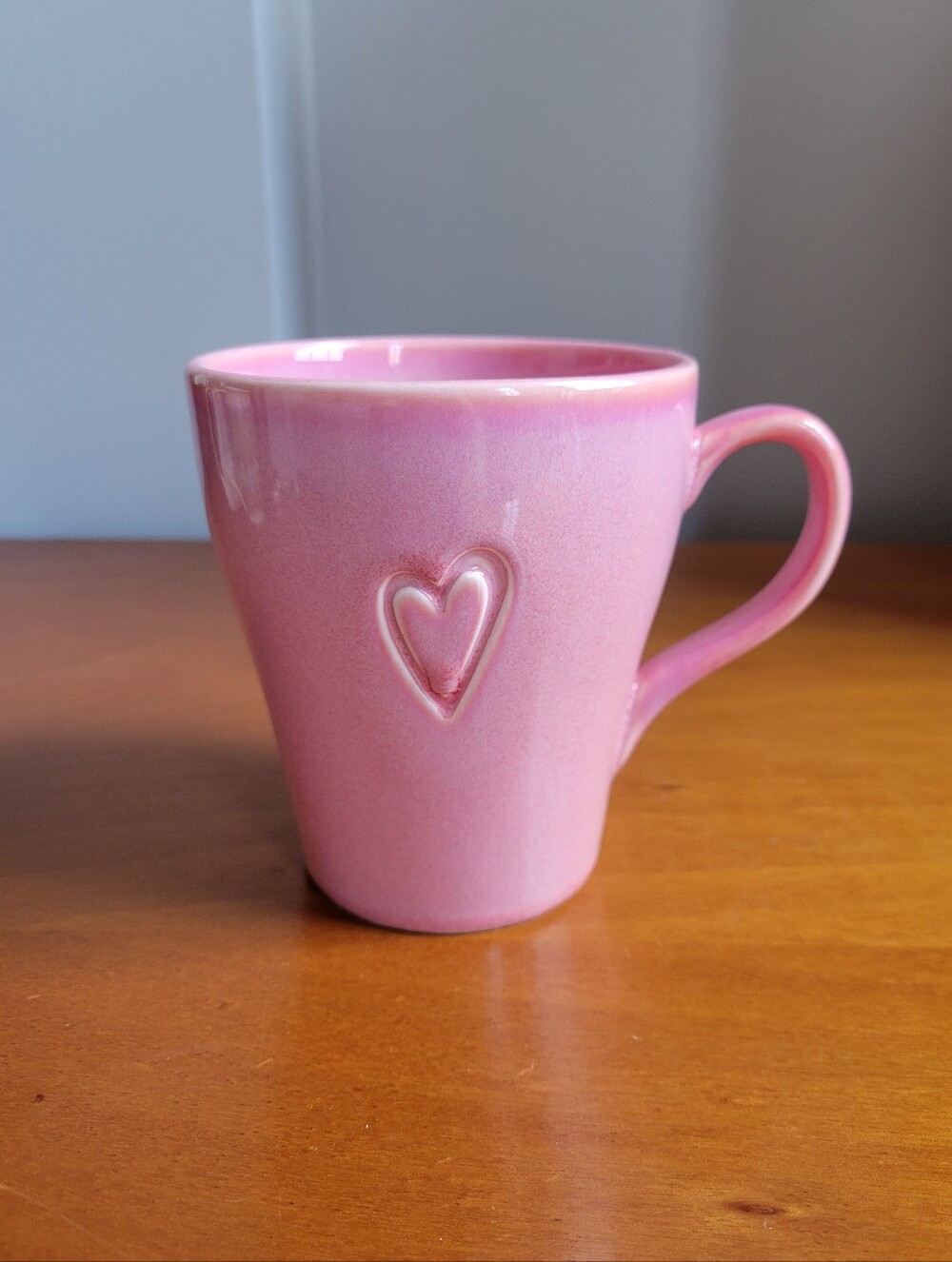 2006 Starbucks Pink Etched Heart Mug Vintage Valentine 15oz